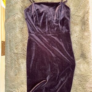 Elegant Velvet Spaghetti Strap Dress